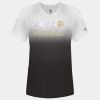 Women's V-Neck Ombre T-Shirt Thumbnail