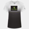 Women's V-Neck Ombre T-Shirt Thumbnail