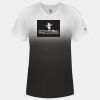 Women's V-Neck Ombre T-Shirt Thumbnail