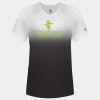 Women's V-Neck Ombre T-Shirt Thumbnail